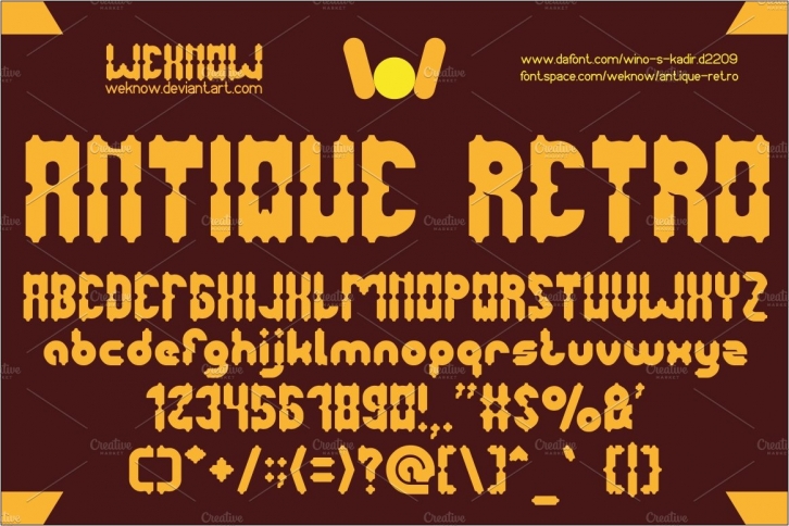 antique retro font Font Download
