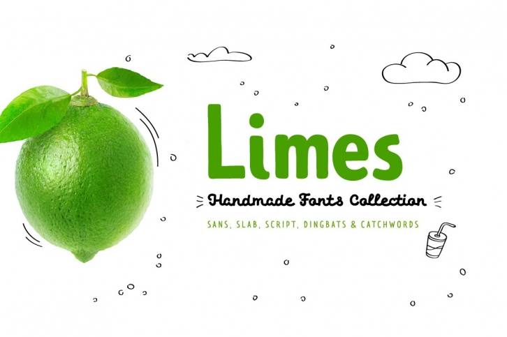 Limes—handmade fontfamily Font Download