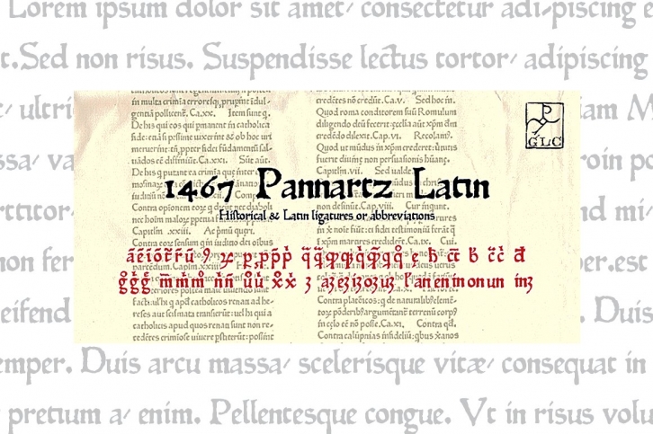1467 Pannartz Latin OTF Font Download