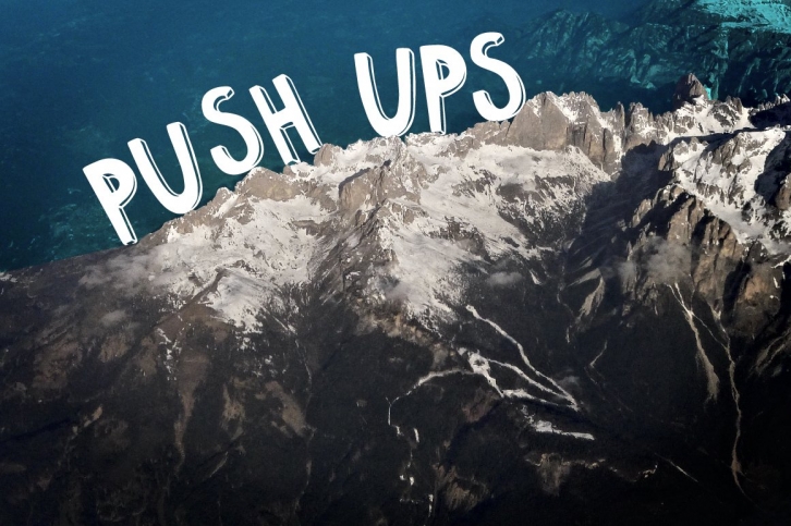 Push Ups Strong Font Download