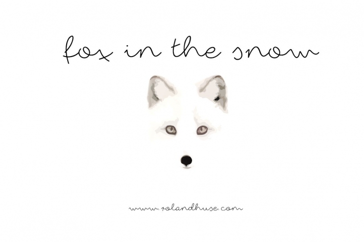 fox in the snow Font Download