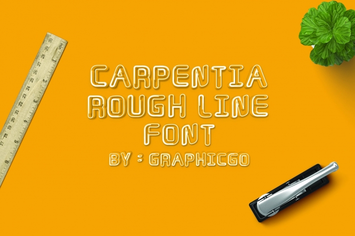 Carpentia Rough Line Font Download
