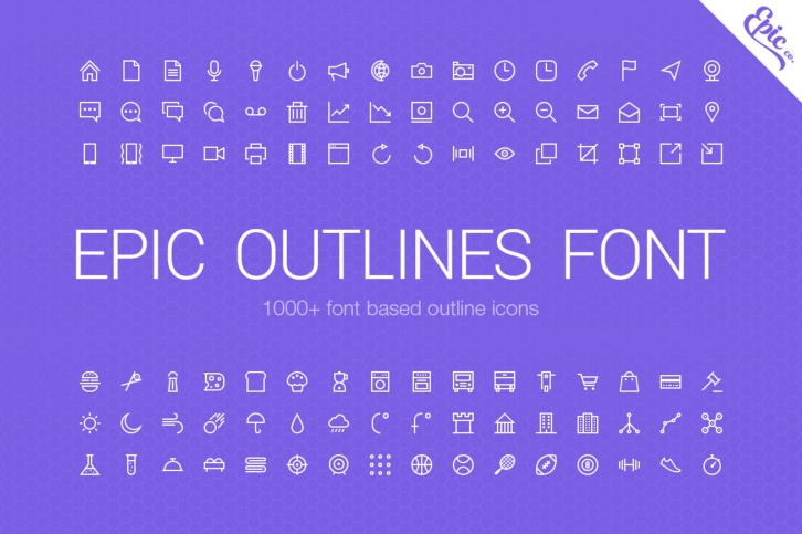Epic Outlines Font Download