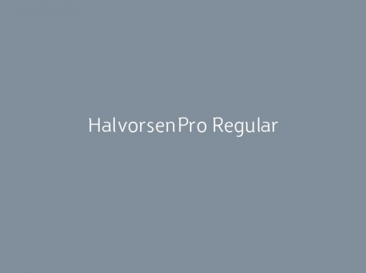 HalvorsenPro Regular Font Download