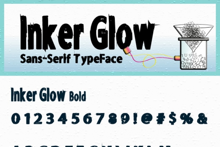Inker Glow Bold and Bold Italic Font Download
