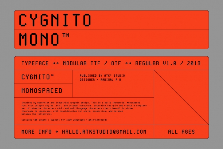 Cygnito Mono Font Download