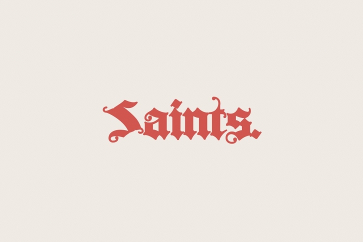 Saints Typeface Font Download