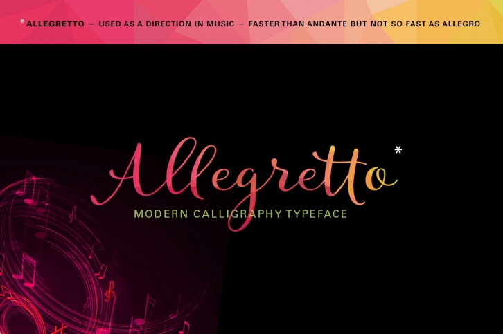 Allegretto Script (intro 20%off) Font Download