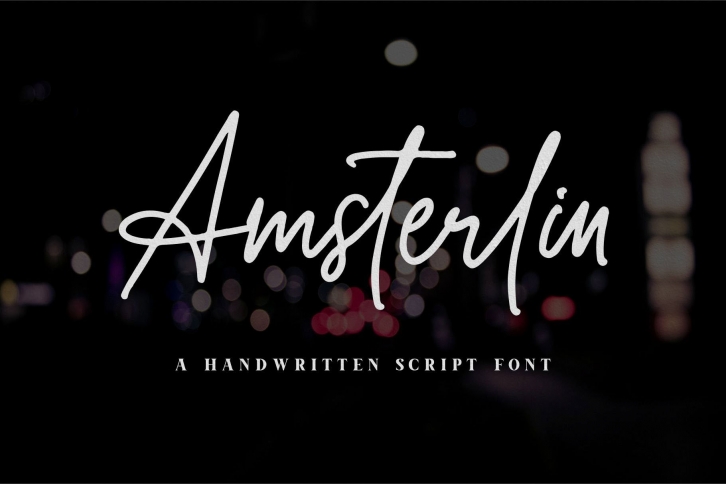 Amsterlin//Handwritten Script Font Download