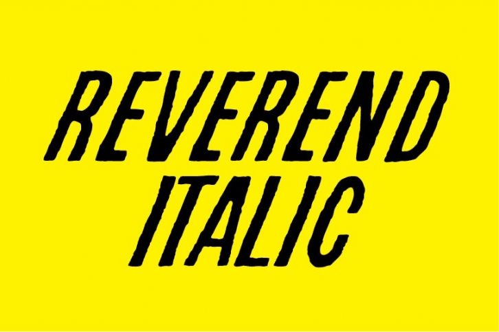 REVEREND ITALIC Font Download