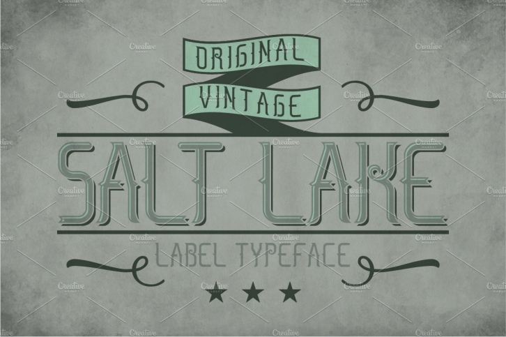 Salt Lake Vintage Label Typeface Font Download