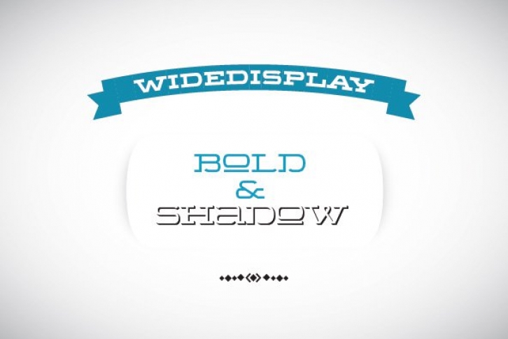 WideDisplay BoldShadow Font Download