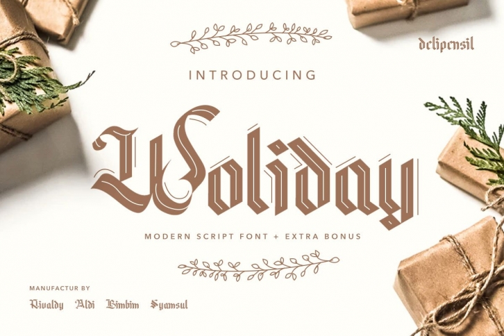 Woliday Medium + Extra Bonus Font Download