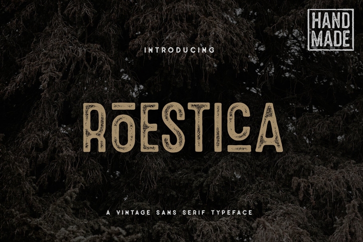 Roestica Vintage Sans Typeface Font Download