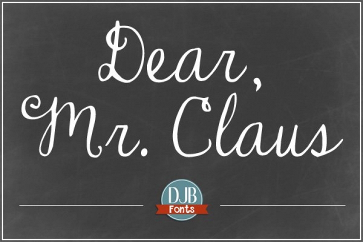 DJB Dear Mr. Claus Font Download