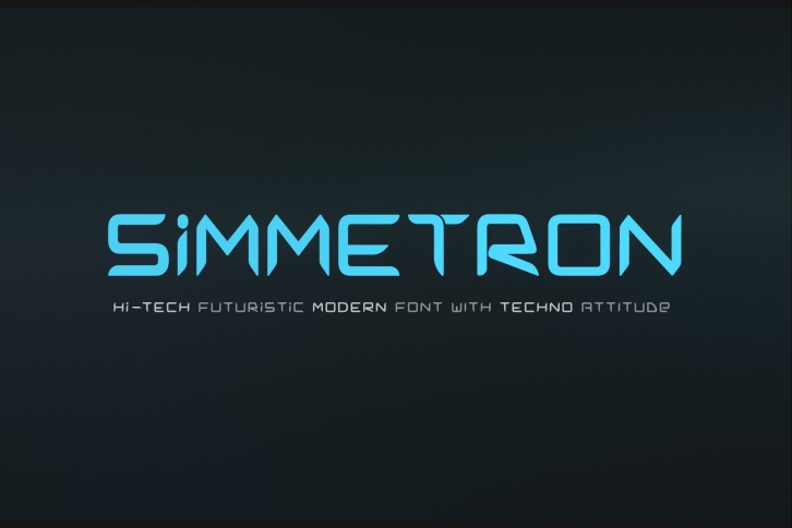 Simmetron Hi-Tech Futuristic Font Download