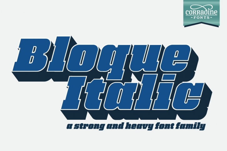 Bloque Italic Font Download