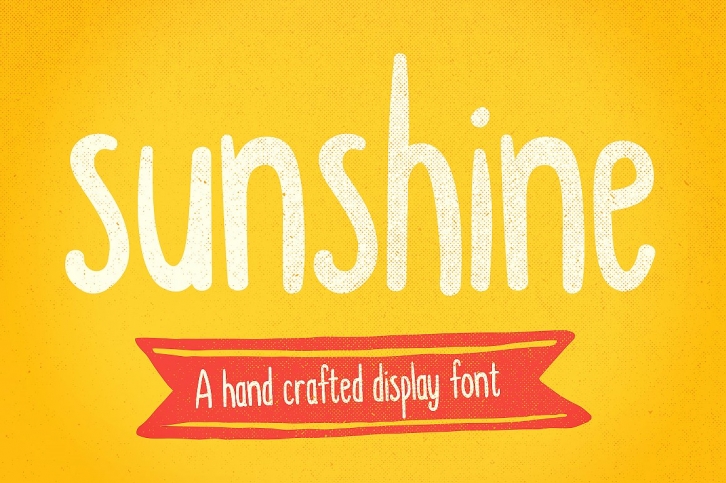 Sunshine hand drawn display font Font Download