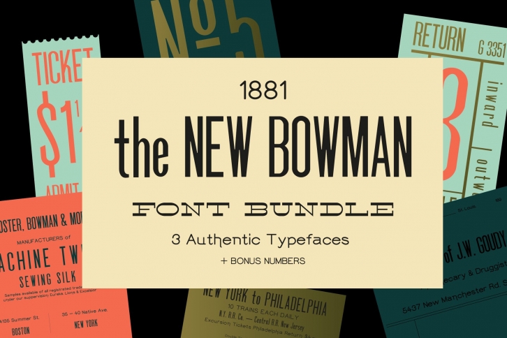 New Bowman Bundle (+ webfonts) Font Download