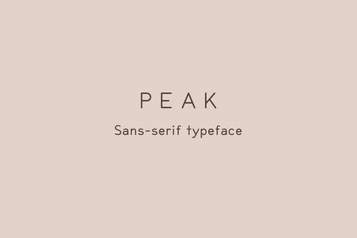 Peak, Sans-serif font Font Download