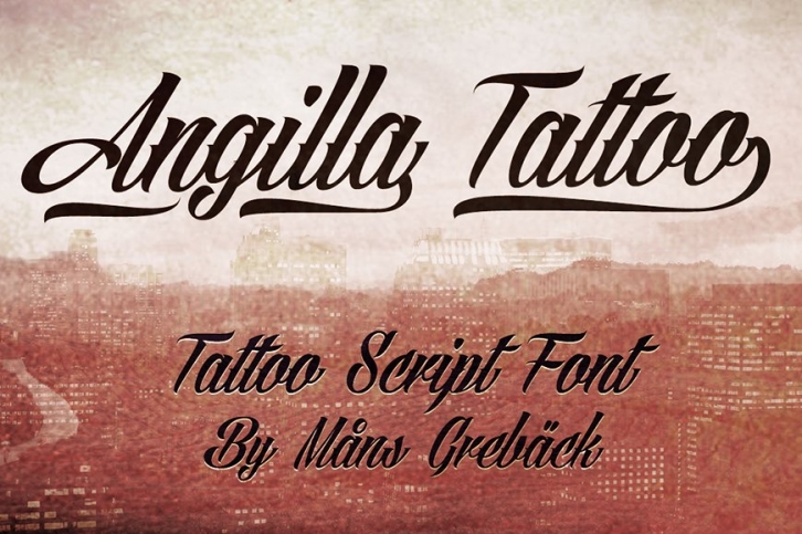 Angilla Tattoo Font Download
