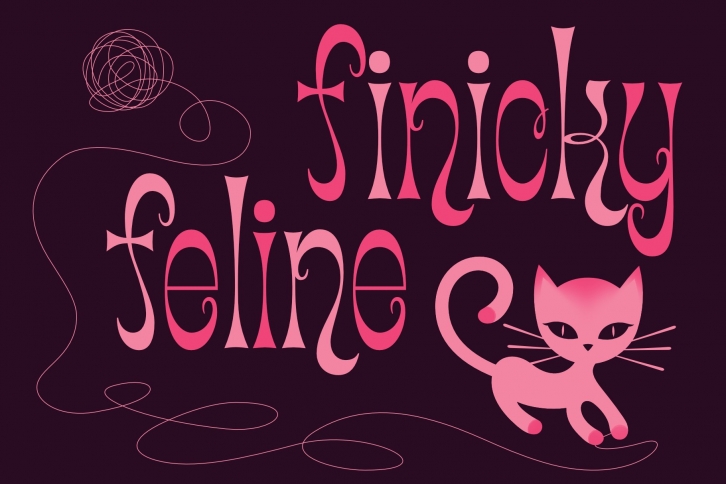 Cica – a fun finicky feline font! Font Download