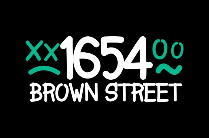 1654 Brown Street Font Download
