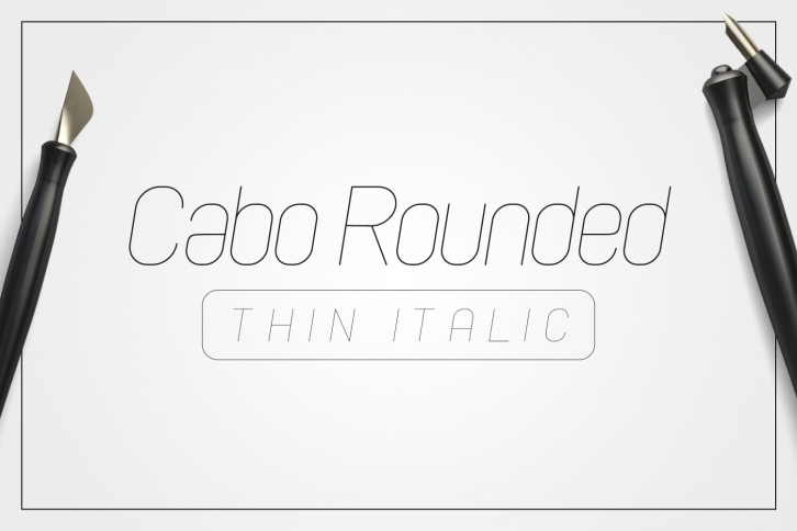 Cabo Rounded Thin Italic Font Download