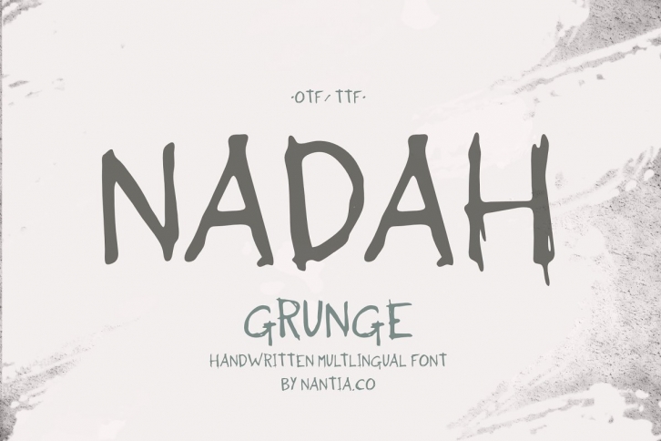 Nadah Grunge Handwritten Greek Font Download