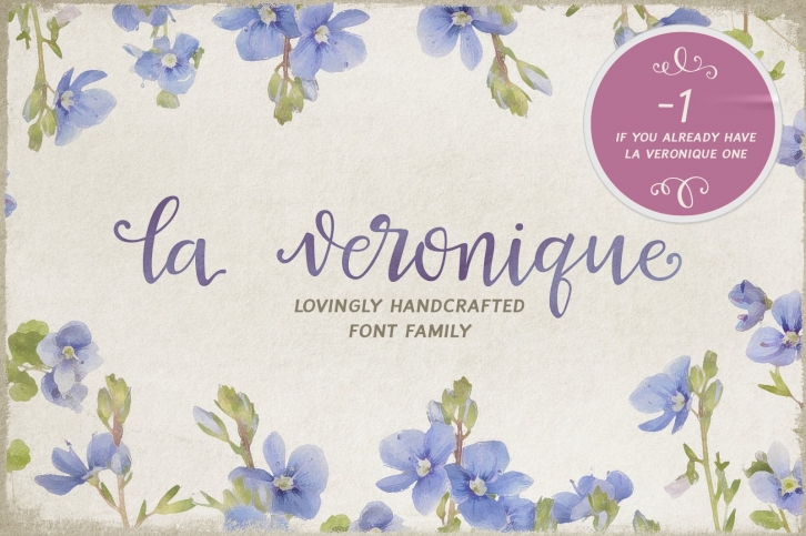 La Veronique minus 1 Font Download
