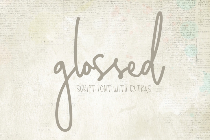 Glossed Script Font Download