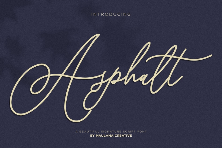 Asphalt Signature Font Download