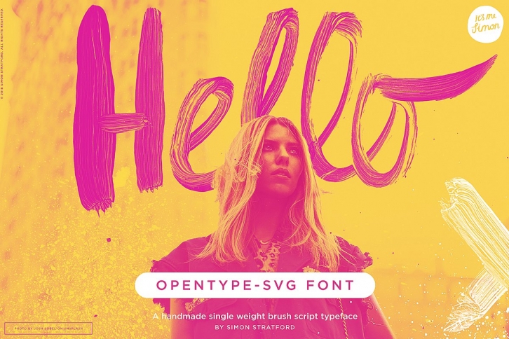 Hello Monday SVG Brush Script font Font Download
