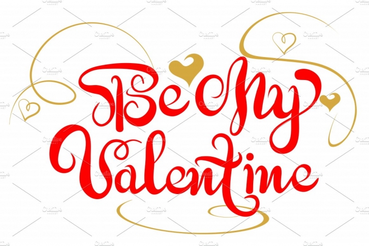 Be My Valentine card Font Download