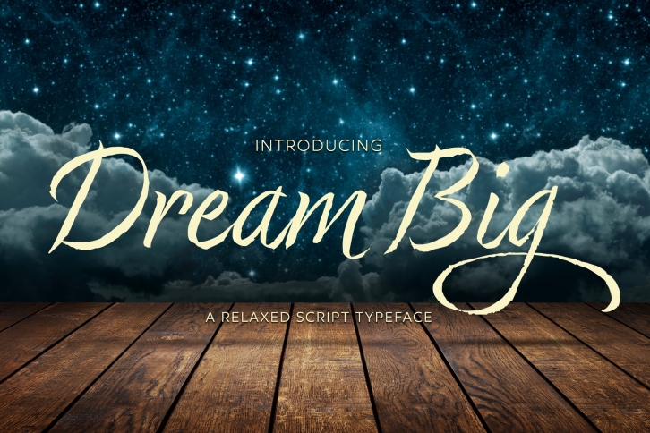 Dream Big Script Typeface Font Download