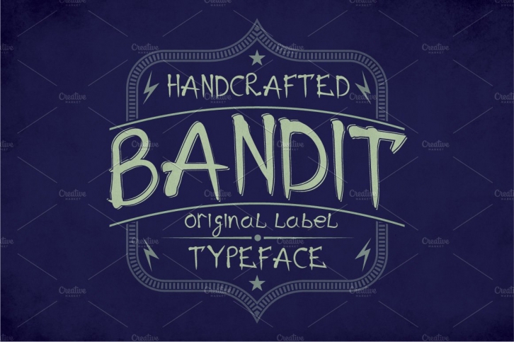 Bandit Modern Label Typeface Font Download