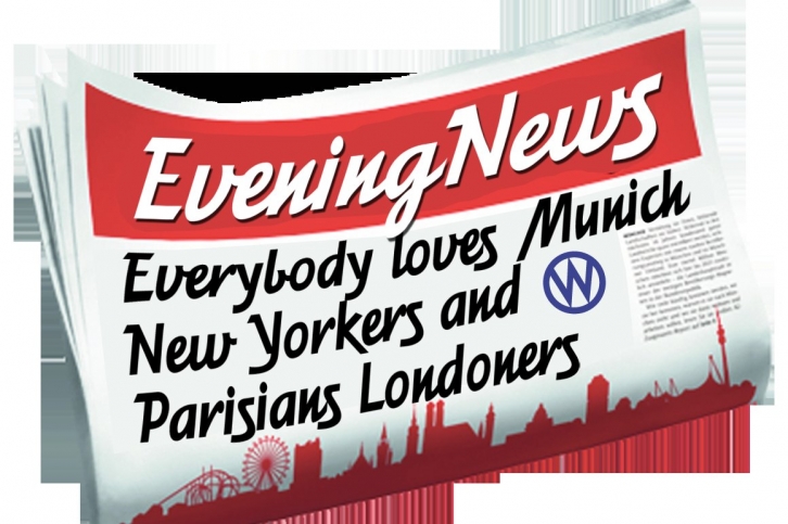 Eveningnews fonts Font Download