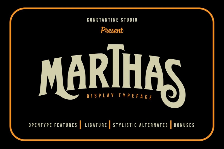 Marthas Vintage Branding font Font Download