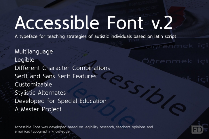 Accessible Version 2 Font Download