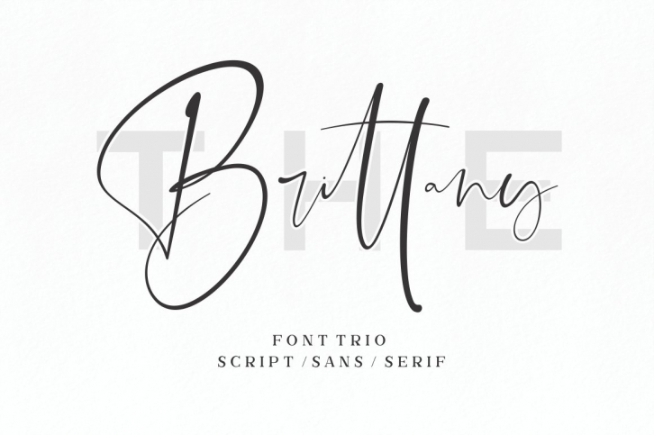 The Brittany / Trio Font Download
