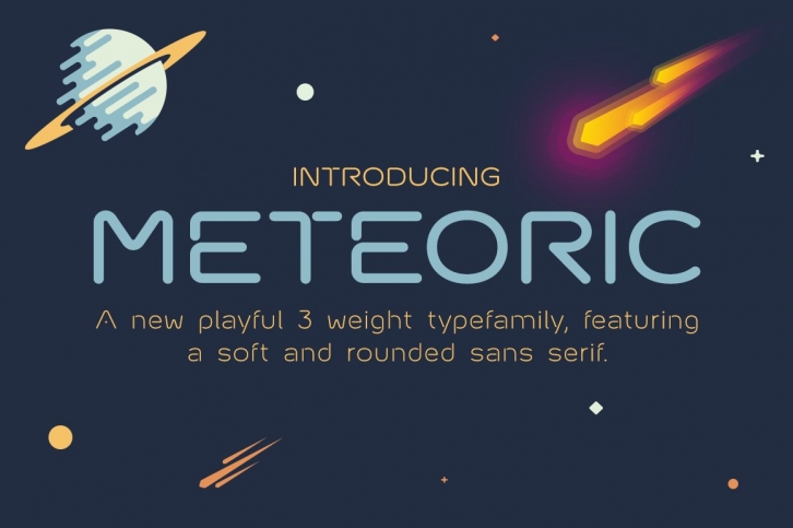 Meteoric Typefamily + Free Bonus Font Download