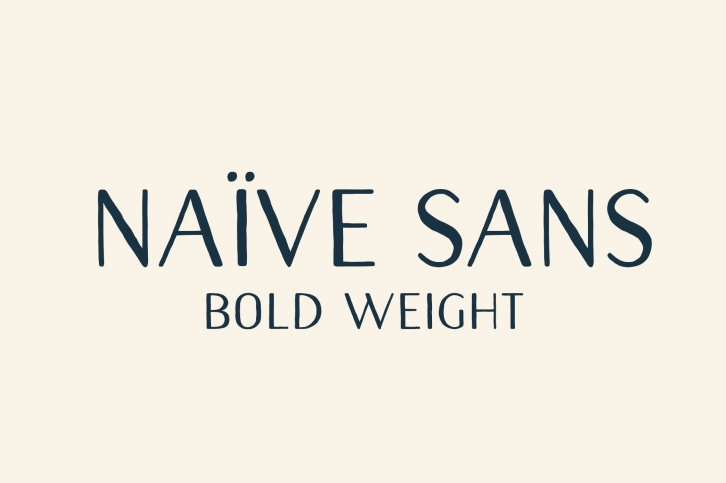 Naive Sans (Bold weight) Font Download