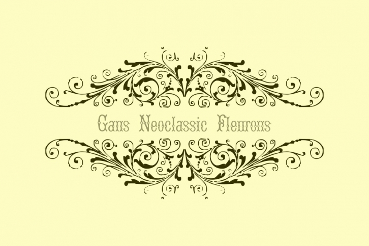 Gans Neoclassic Fleurons Font Download