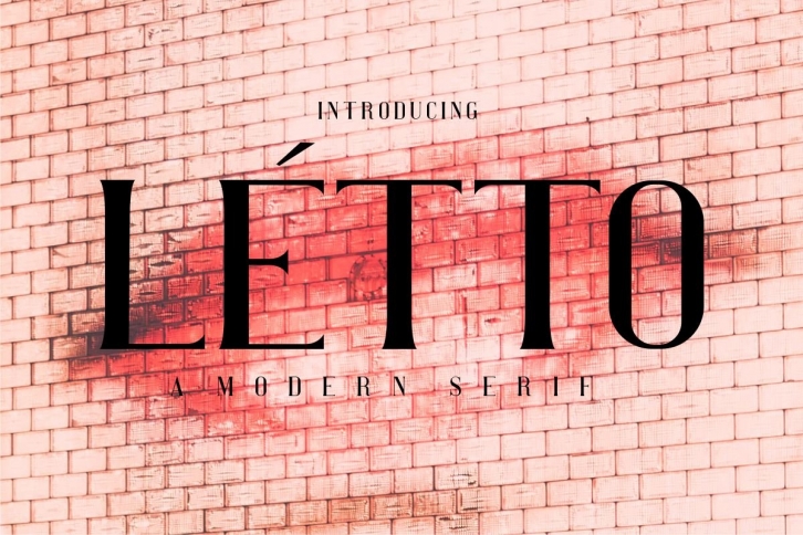 Letto Awesome Modern Serif Font Download