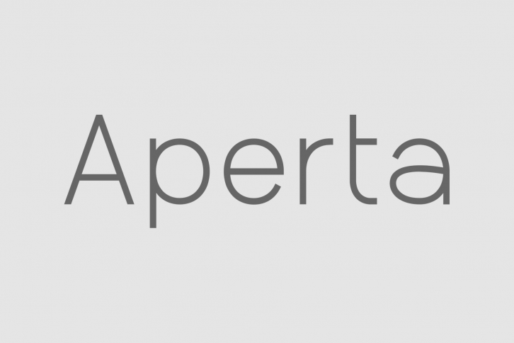 Aperta â€“ Family Font Download