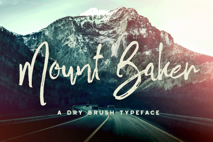Mount Baker Brush Font Download