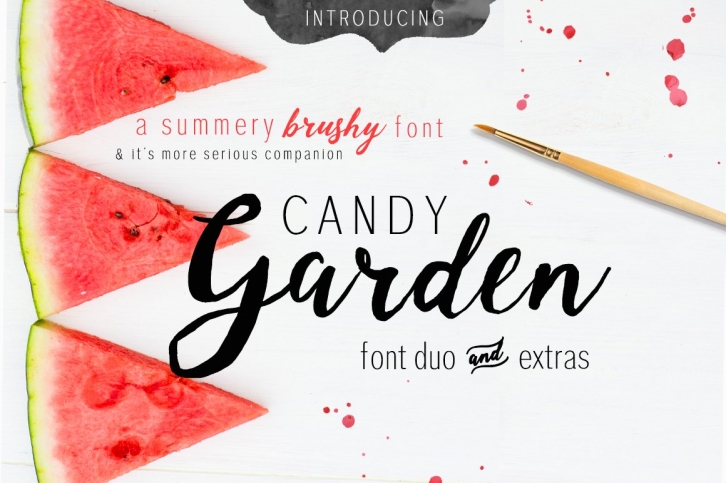 Candy Garden Duo + EXTRAS Font Download