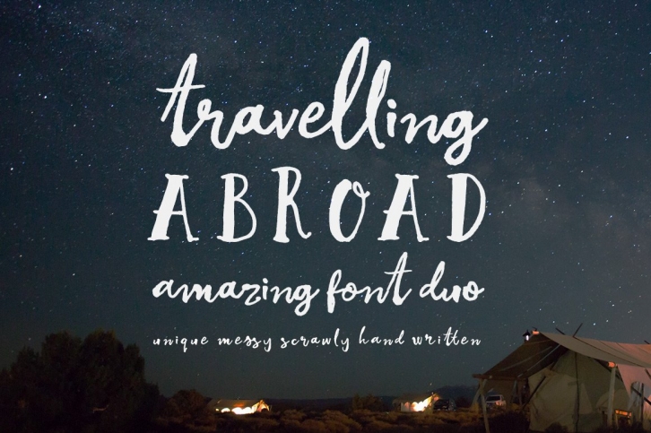 Travelling Abroad Duo Font Download