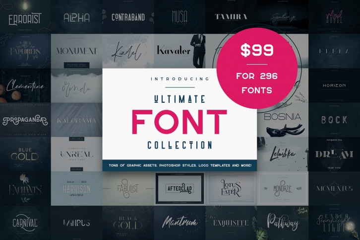 Ultimate Collection 296 fonts Font Download