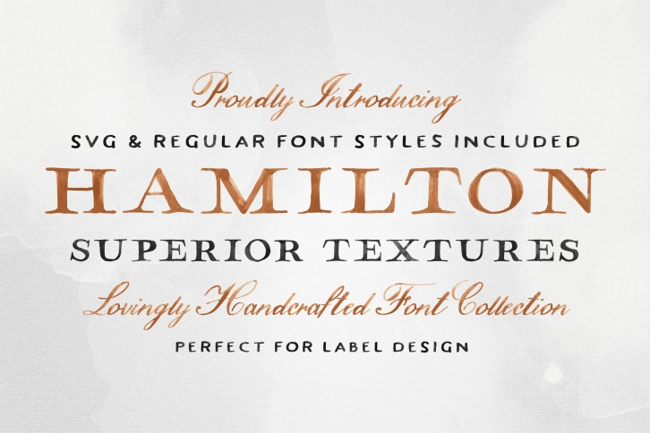Hamilton SVG Collection Font Download